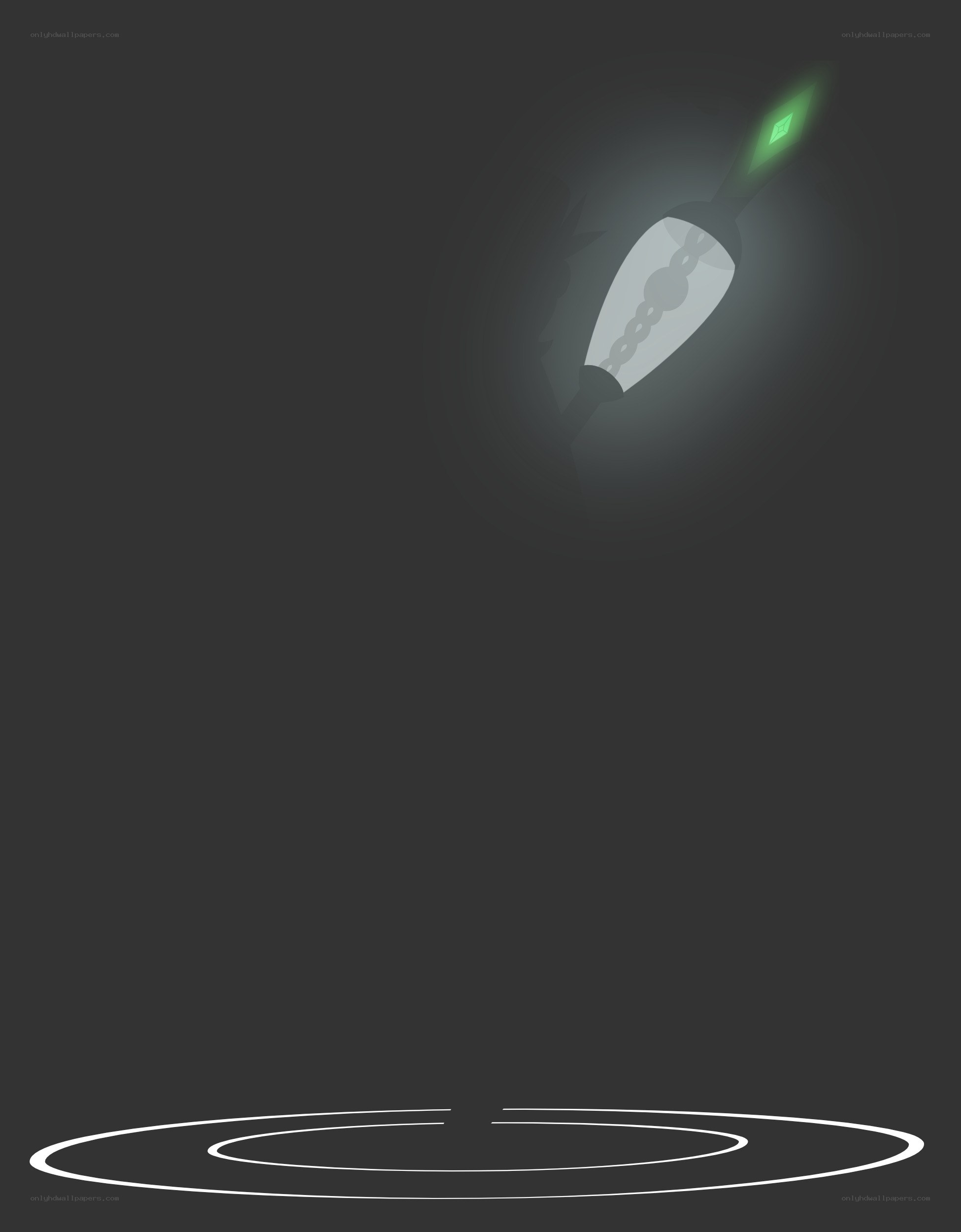 glowing staff in dark room
