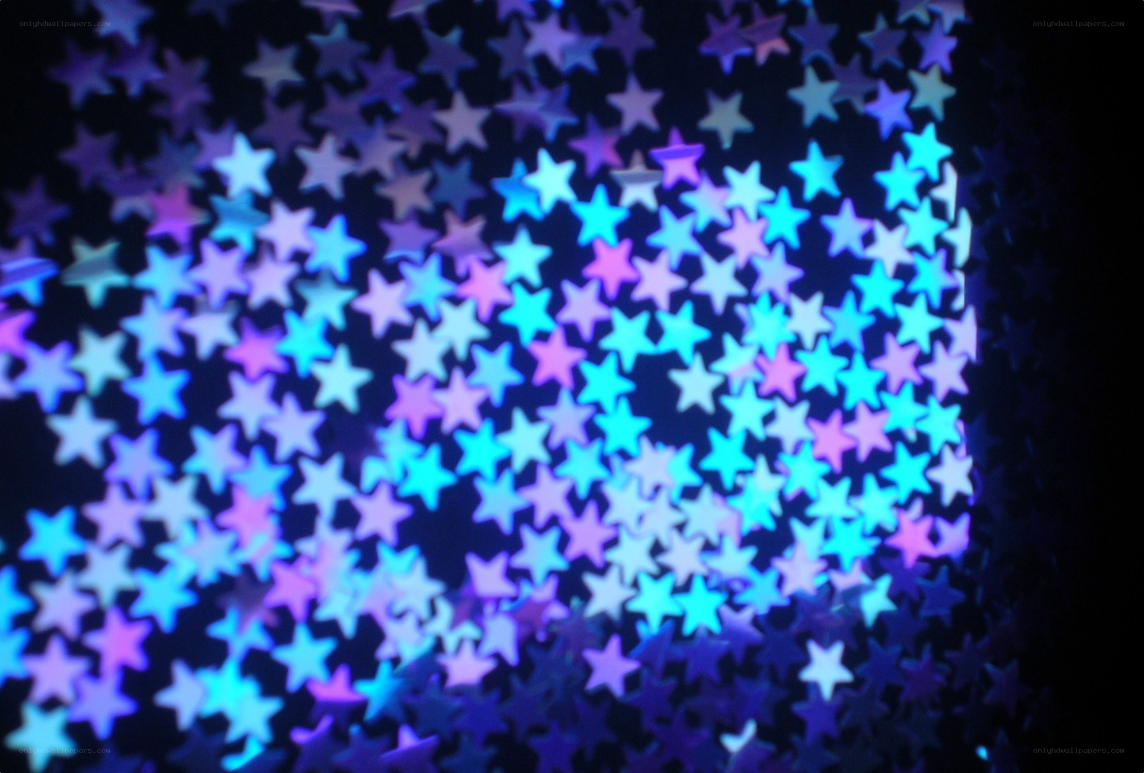glowing star confetti