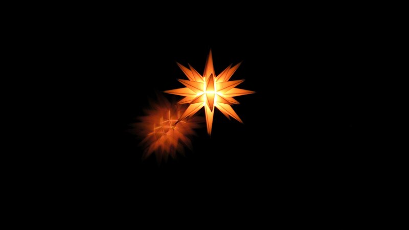 glowing star decoration