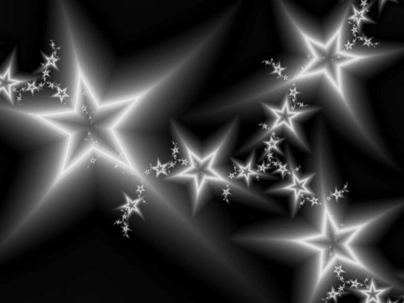 glowing star fractal pattern
