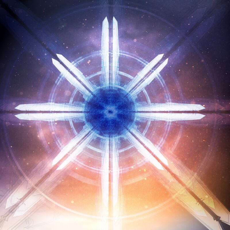 Glowing Star-shaped Structure