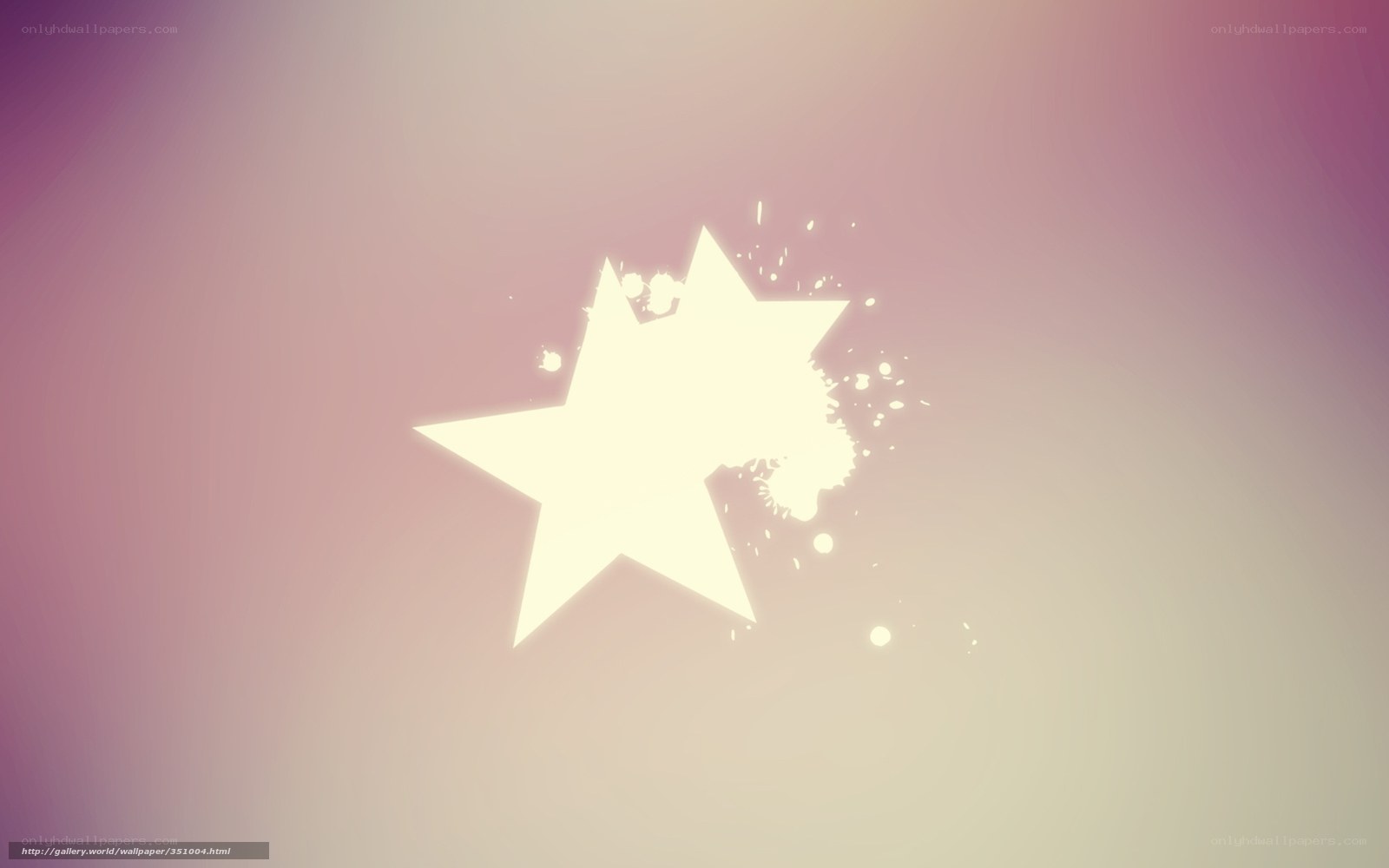 glowing star splatter