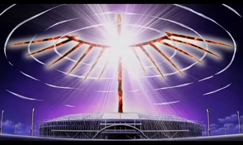 Glowing Structure over Stadium
