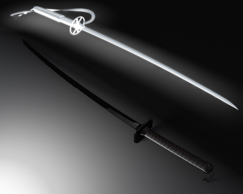 Glowing Sword and Sheath