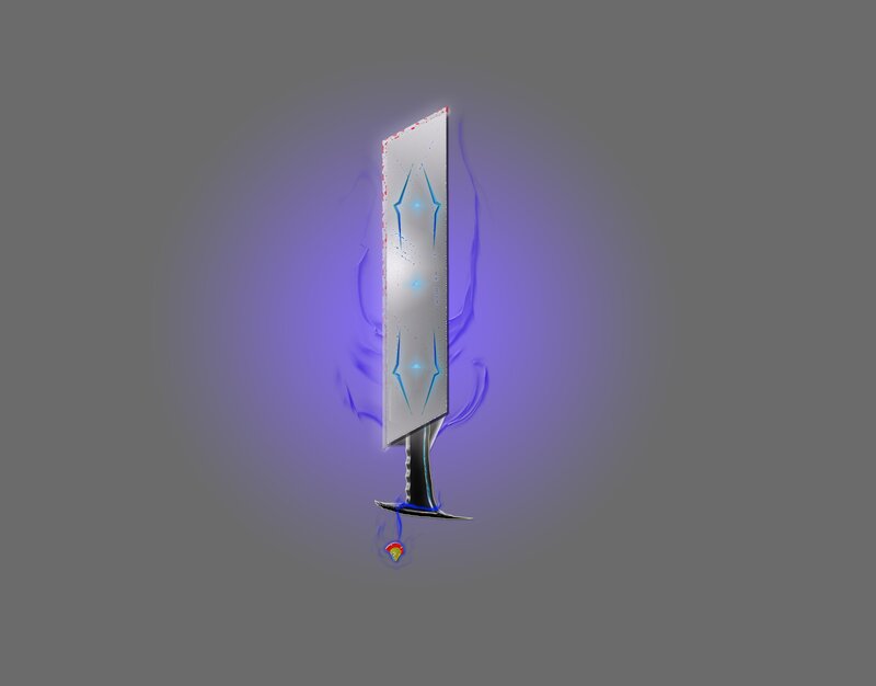 Glowing Sword — Purple