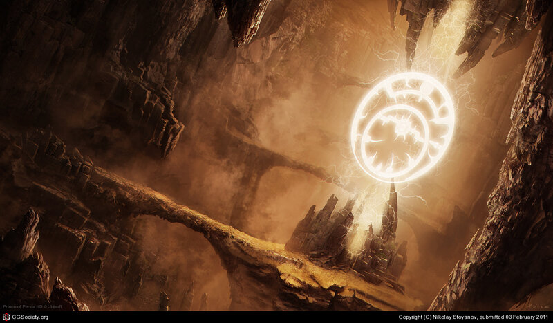 Glowing Symbol in Cavern