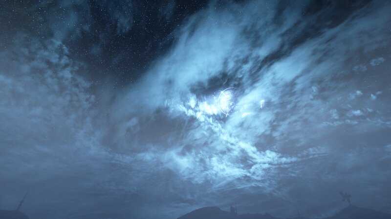 Glowing Symbol in Sky