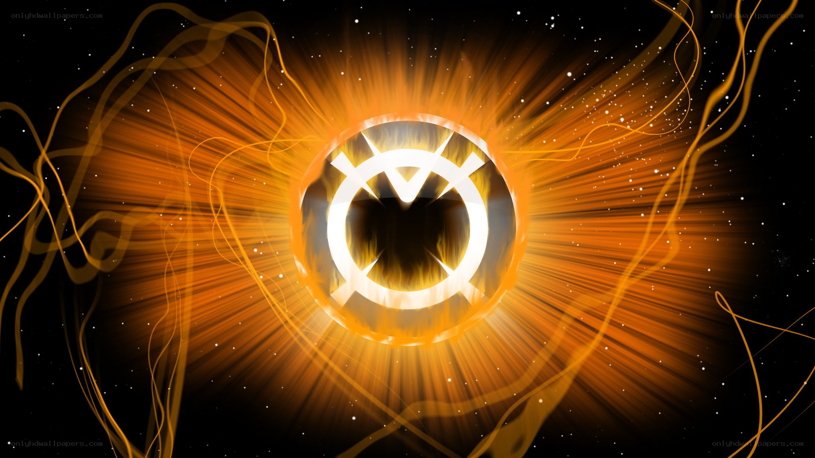 glowing symbol in space
