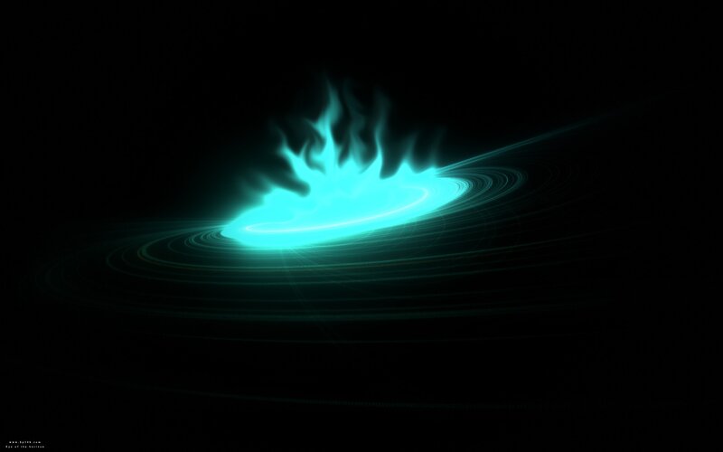 glowing teal energy vortex
