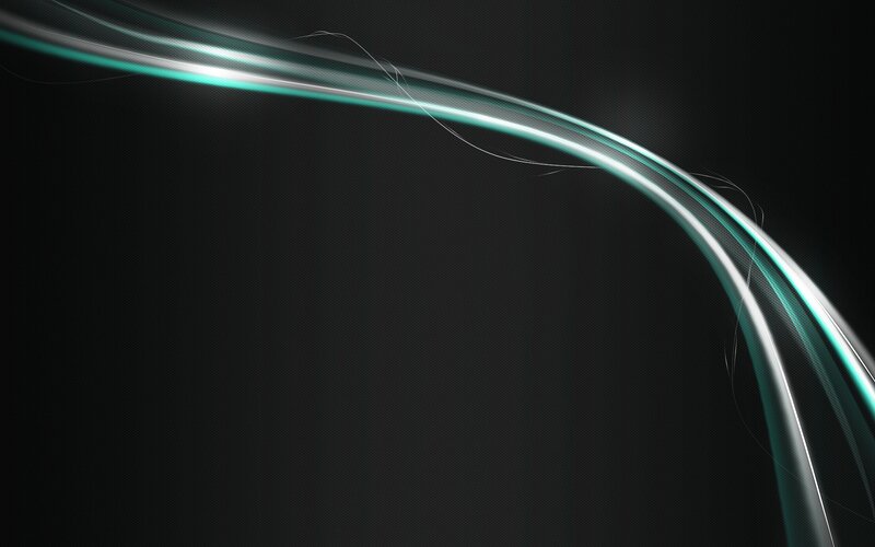 Glowing Teal Lines — Black