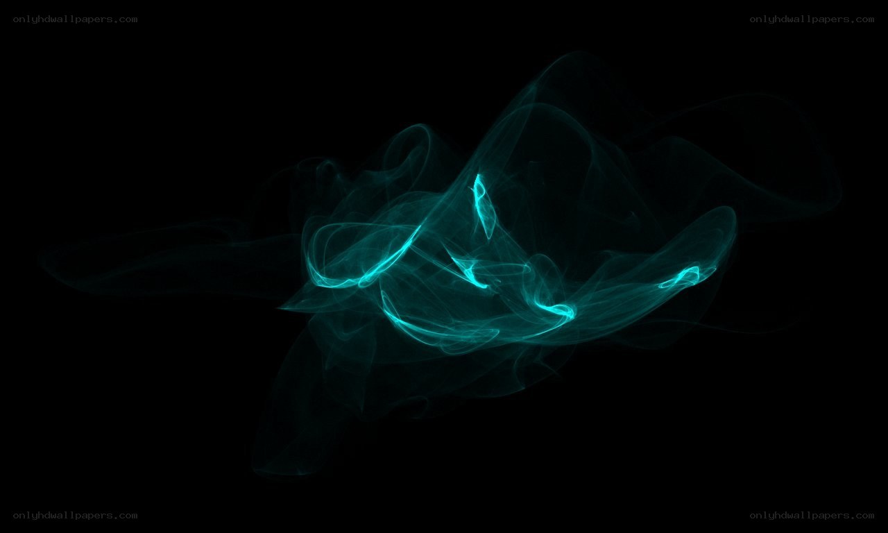 glowing teal smoke swirl