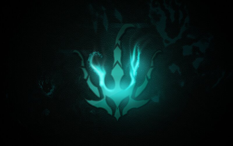 Glowing Teal Symbol
