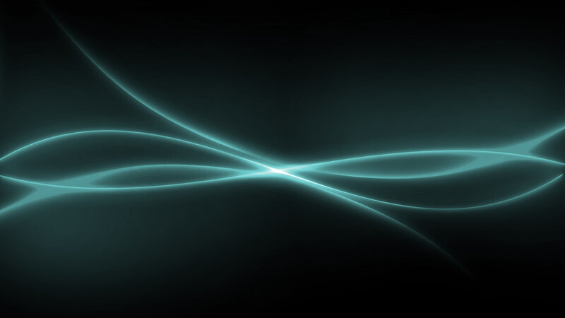 glowing teal wave lines