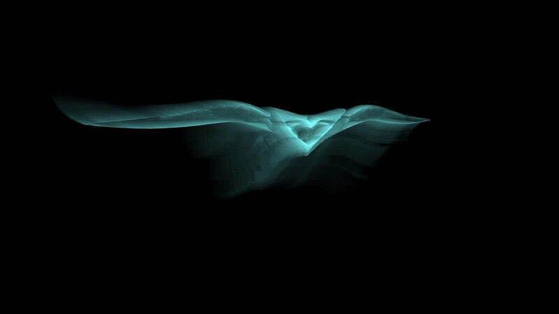 Glowing Teal Wings