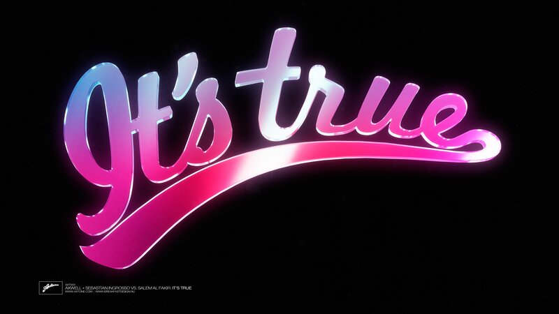 Glowing Text Logo — Pink