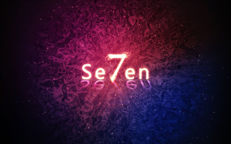 Glowing Text Logo — Purple