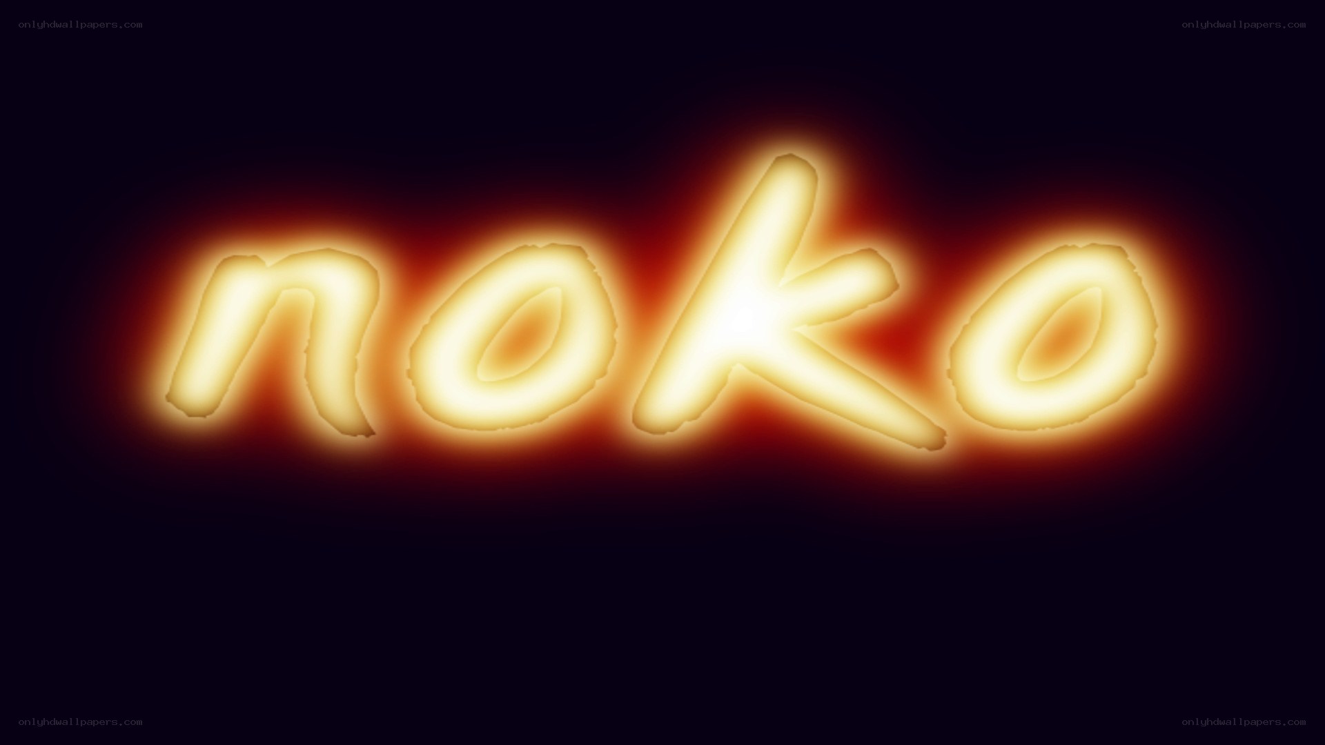 glowing text logo