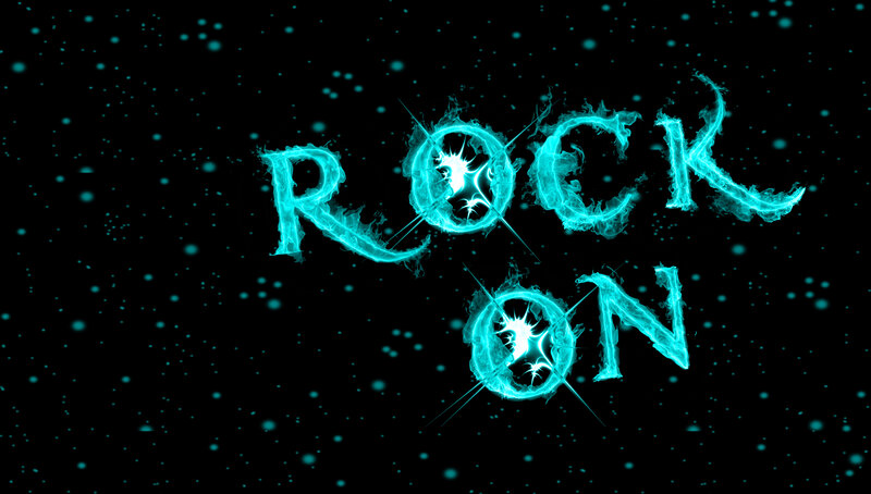 Glowing Text on Black Background — Energetic