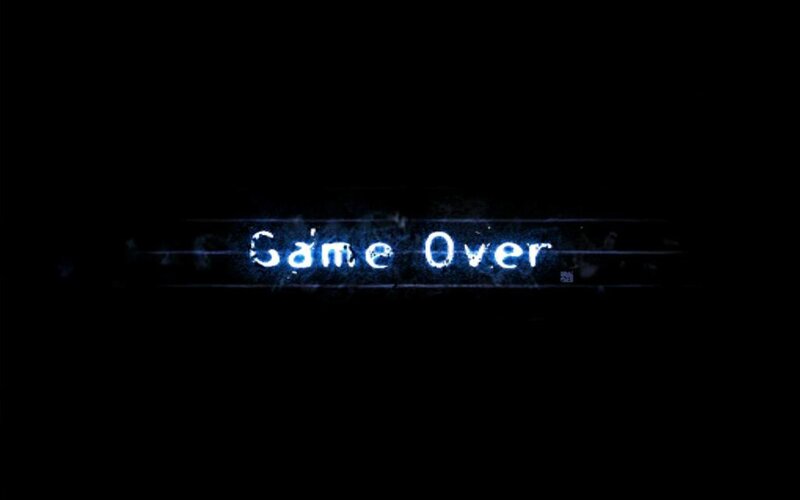 Glowing Text on Black — Dramatic