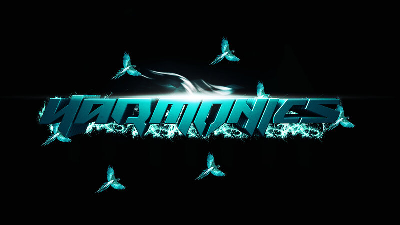 Glowing Text with Birds