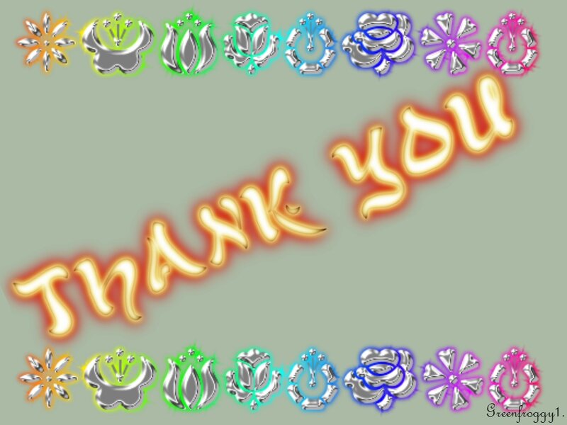 Glowing Thank You Text