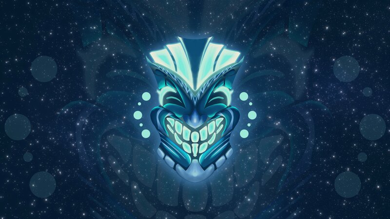 Glowing Tiki Mask