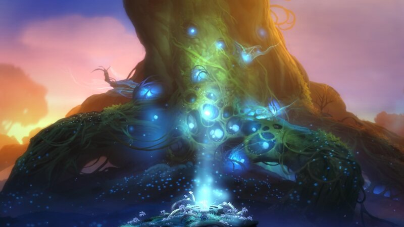 Glowing Tree Root