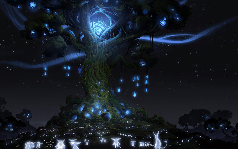 Glowing Tree with Creatures