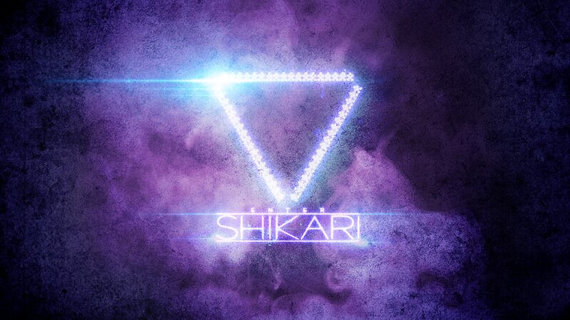 Glowing Triangle Logo — Purple