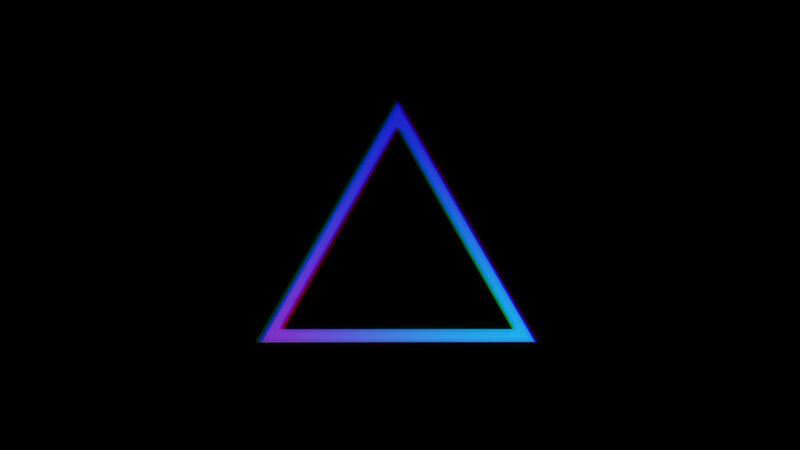 Glowing Triangle Outline