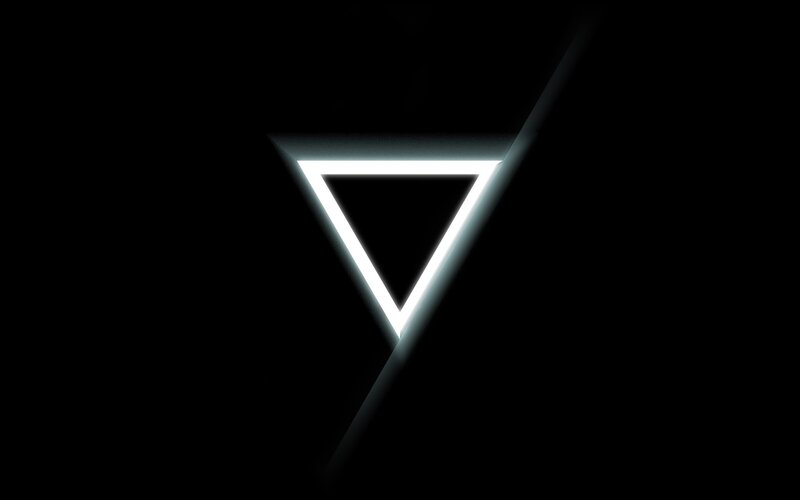 Glowing Triangle Shape