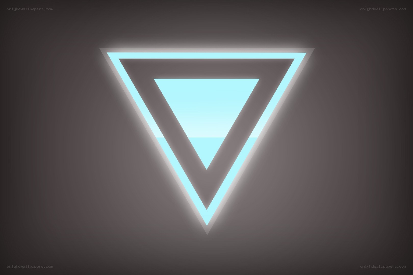 glowing triangle symbol