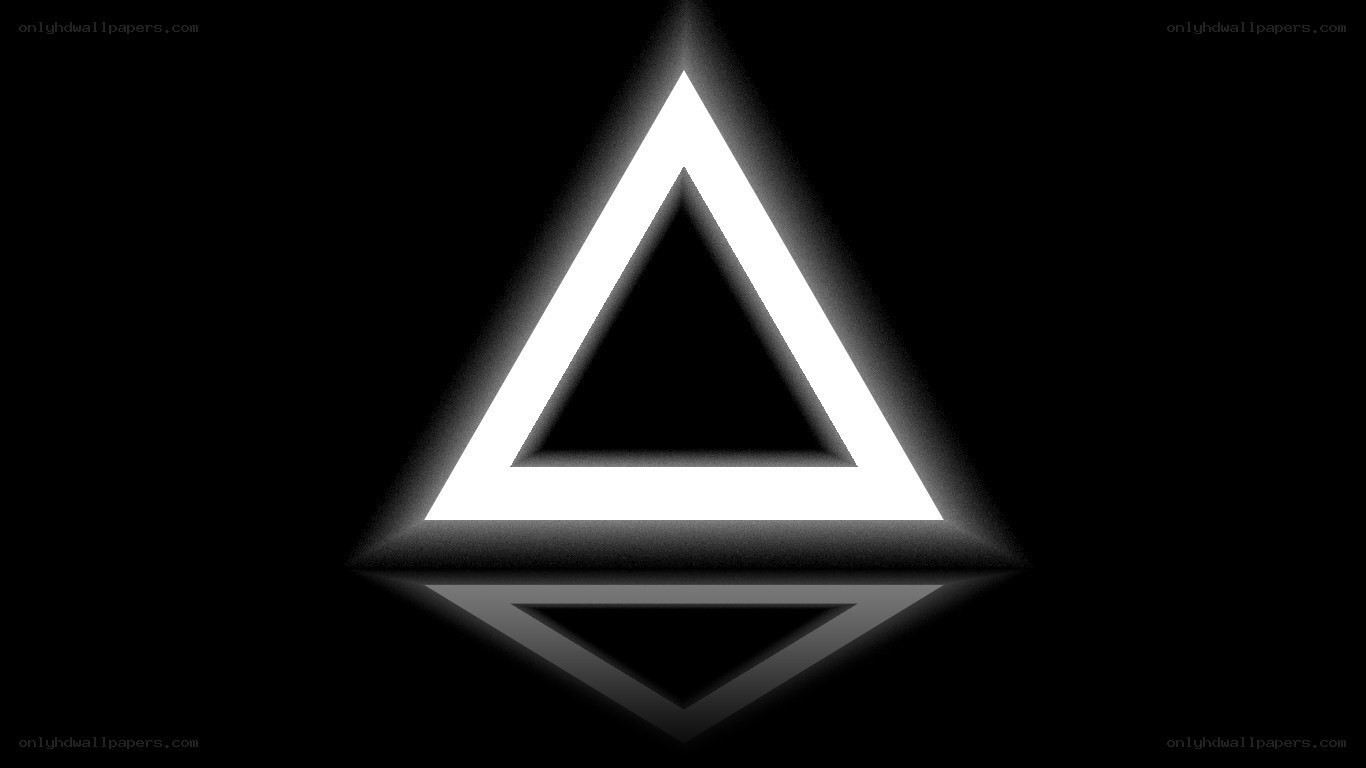 glowing triangle symbol