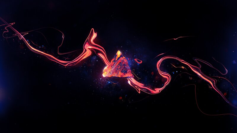 Glowing Triangular Rock