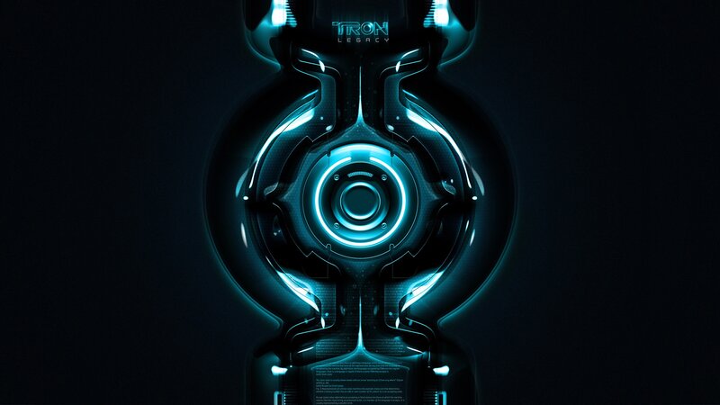 Glowing Tron Legacy Logo
