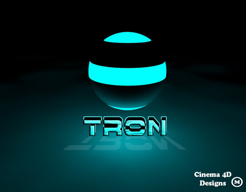 Glowing Tron Logo