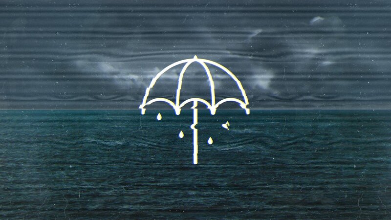 Glowing Umbrella Icon