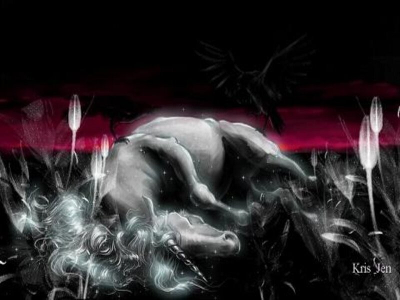 Glowing Unicorn Lying Down