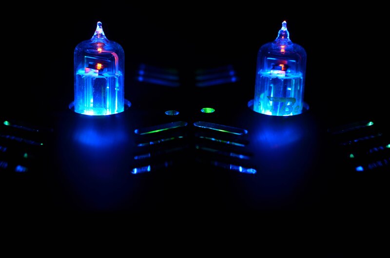 glowing vacuum tubes