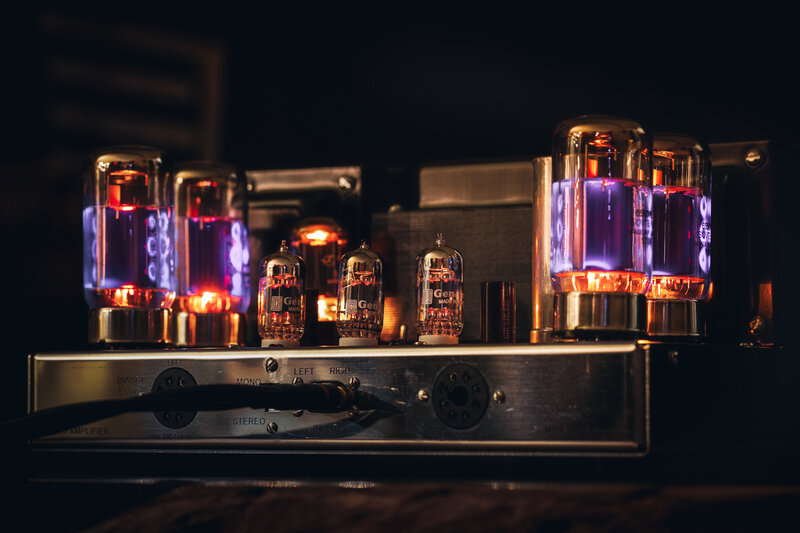 Glowing Vacuum Tubes — Black