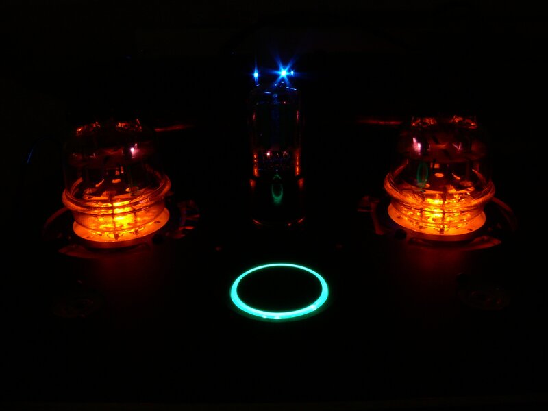 glowing vacuum tubes