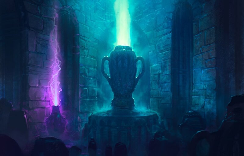 Glowing Vases in Dungeon