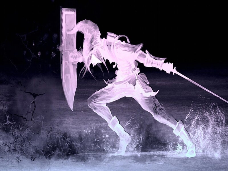 Glowing Warrior in Combat