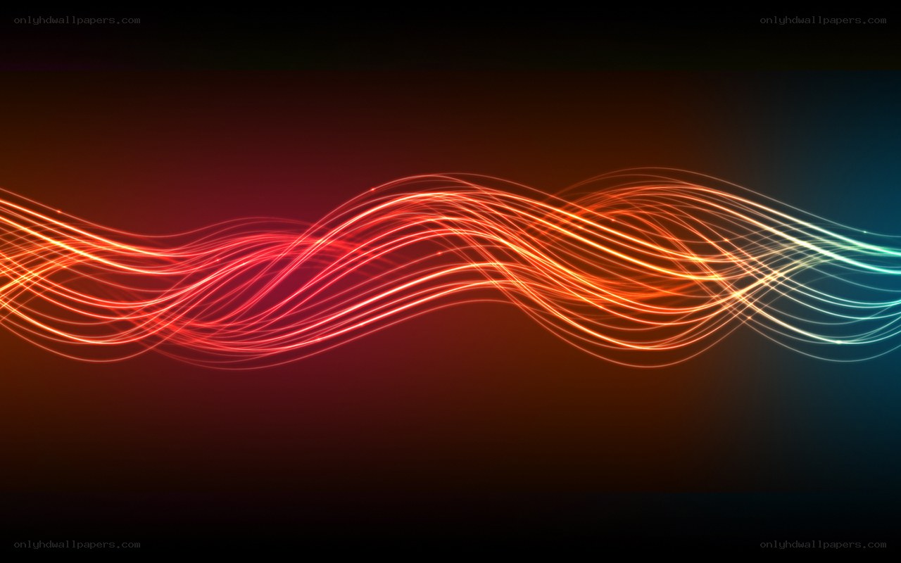 glowing wave light lines