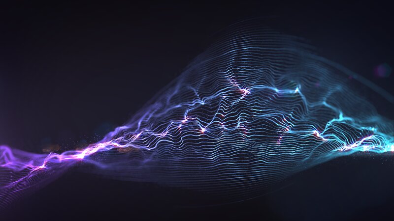 Glowing Wave of Particles