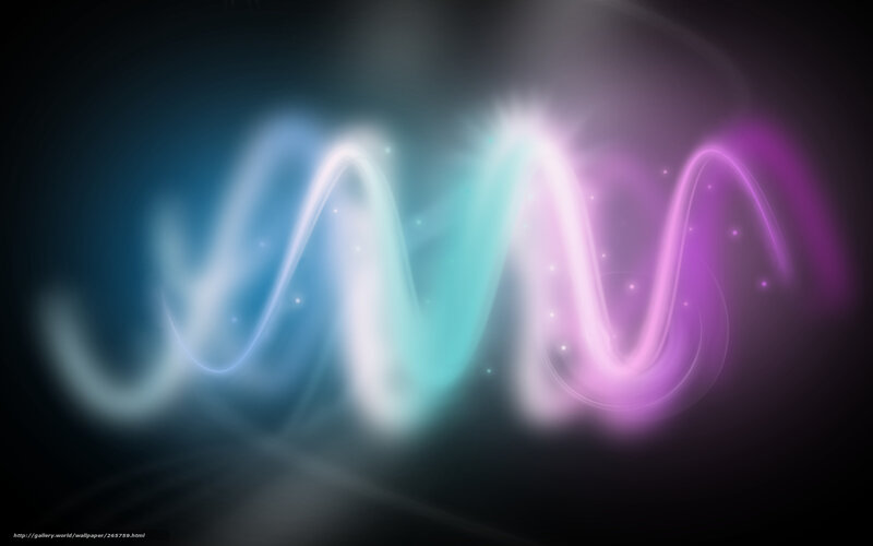 Glowing Wavy Light Trails