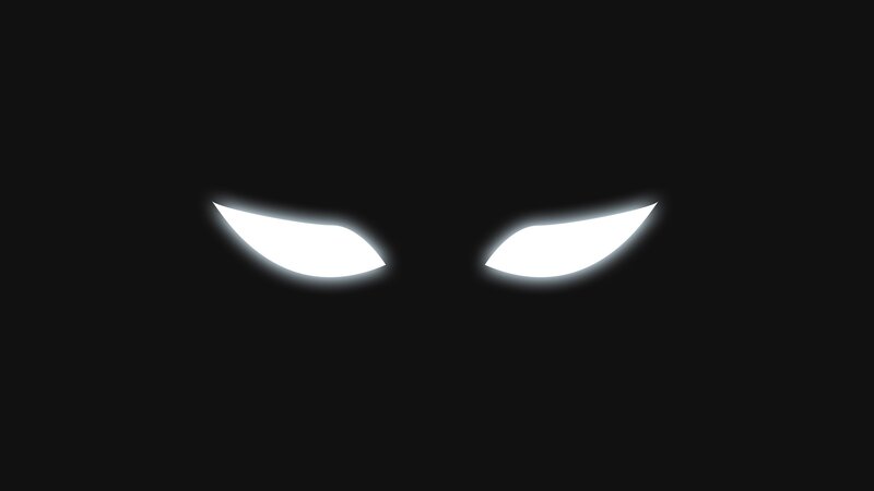 Glowing White Eyes
