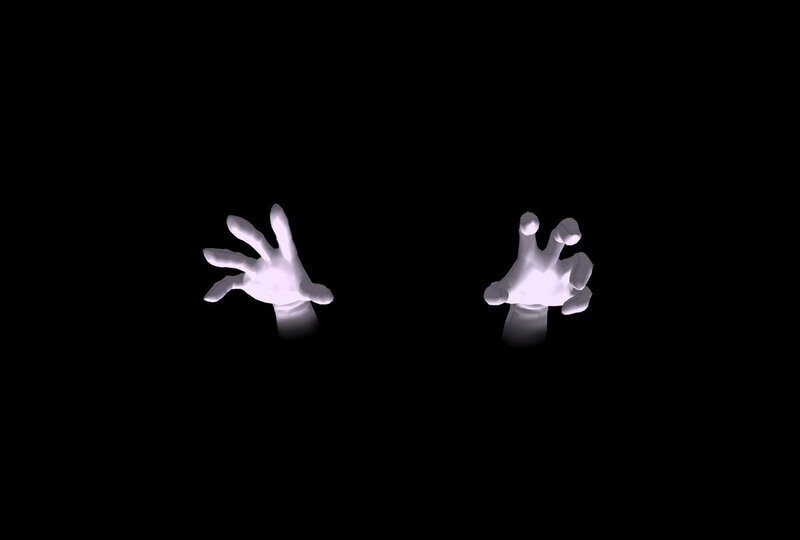 Glowing White Hands