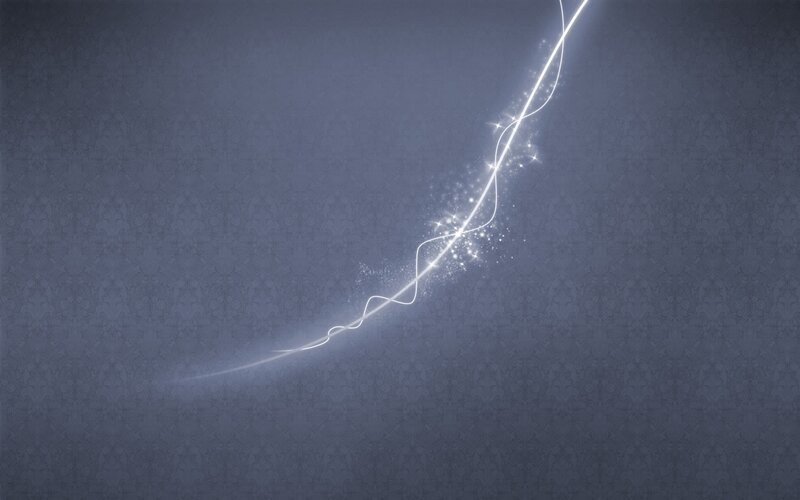 Glowing White Line — Gray