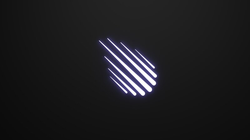 Glowing White Lines — Minimalist